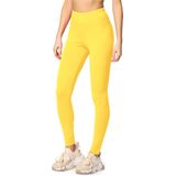 Merry Style - MS-MS10-198-LE Dames Leggings - Sportbroek - Geel - Katoen