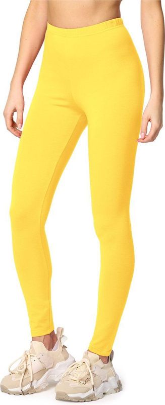 Merry Style - MS-MS10-198-LE Dames Leggings - Sportbroek - Geel - Katoen