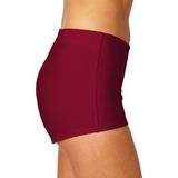 Merry Style HI-Leila Dames Zwembroek - Zwemshorts - Bikinibroekje - Elastische tailleband - Polyamide & Elastaan - Wijnrood (4242) - 42