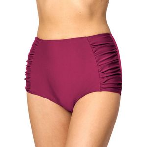 Merry Style - MS-MS10-119-SL - Bikinibroekje - Wijn Rood - Elastische Tailleband - Polyamide & Elastaan