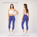 Merry Style - MS-MS10-199-LE - Capri Leggings - Kobalt - 3/4 Lengte - Katoen