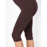 Be Mammy - BE-BE20-229-LE - Capri Zwangerschapsleggings - Bruin - 3/4 Lengte
