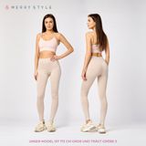 Merry Style - MS-MS10-143-LE - Legging - Beige - Viscose