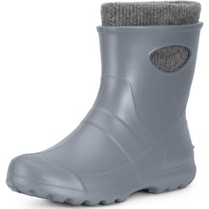 Ladeheid - Dames Regenlaarzen - Gevoerd - Waterdicht - Vederlicht - EVA - Zilver