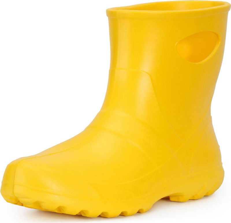 Ladeheid - Dames Regenlaarzen - Gevoerd - Waterdicht - Vederlicht - Geel - EVA