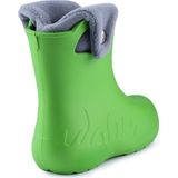 Ladeheid LA-CA-FrogButton Kinder Regenlaarzen - Groen/Grijs - Rubber - Wasbare Binnenschoen