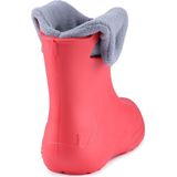 Ladeheid - LA-CA-FrogButton - Kinder Regenlaarzen - Koraal/Grijs - Rubber met Binnenschoen