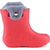 Ladeheid - LA-CA-FrogButton - Kinder Regenlaarzen - Koraal/Grijs - Rubber met Binnenschoen