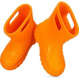Ladeheid - LA-DW-KidsSpring - Kinder Regenlaarzen - Oranje - Gevoerd en Waterdicht - EVA