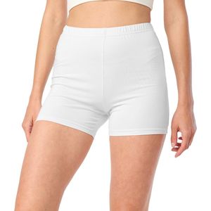 Merry Style - MS-MS10-392-LE - Dames Leggings - Wit - Katoen - Kort