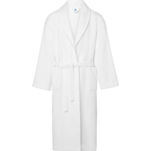 Ladeheid - LA-LA40-226-DG - Badjas - Wit - 100% Katoen, Wafel Piqué, Wasmachine Bestendig