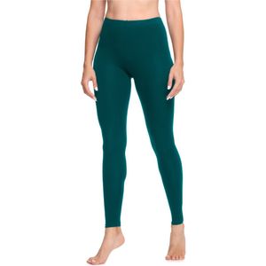 Ladeheid Dames Lange Leggings uit katoen LA40-133 (Smaragd Groen, M)
