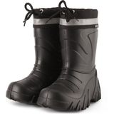 Ladeheid - LA-LMG-835-Grizzly - Kinder Regenlaarzen - Zwart/Reflectie - Winter Thermo Rubber Laarzen Gevoerd