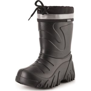 Ladeheid - LA-LMG-835-Grizzly - Kinder Regenlaarzen - Zwart/Reflectie - Winter Thermo Rubber Laarzen Gevoerd