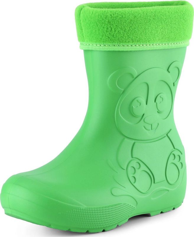 Ladeheid Kinder Regenlaarzen - Thermo Rubberlaarzen Vederlicht - EVA - LA-CA-PandaWinter - Groen