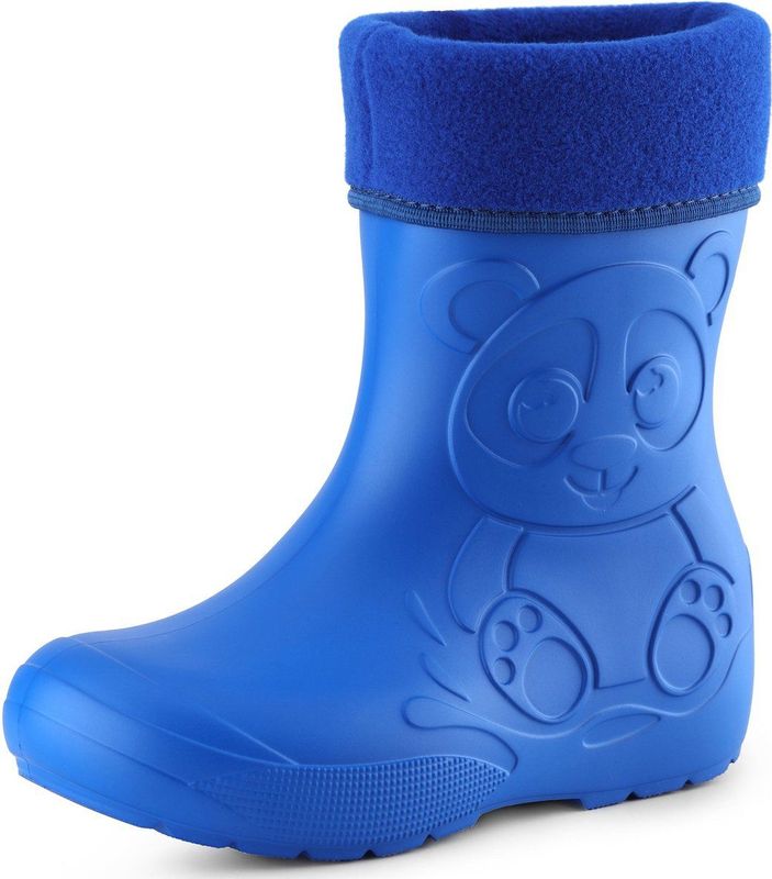 Ladeheid Kinder Regenlaarzen - Thermo Rubberlaarzen Vederlicht - EVA - LA-CA-PandaWinter - Blauw
