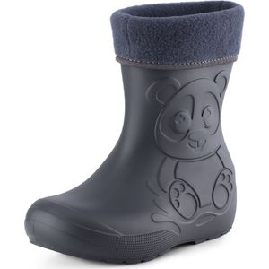 Ladeheid Kinder Regenlaarzen - Thermo Rubberlaarzen Vederlicht - EVA - LA-CA-PandaWinter - Carbone