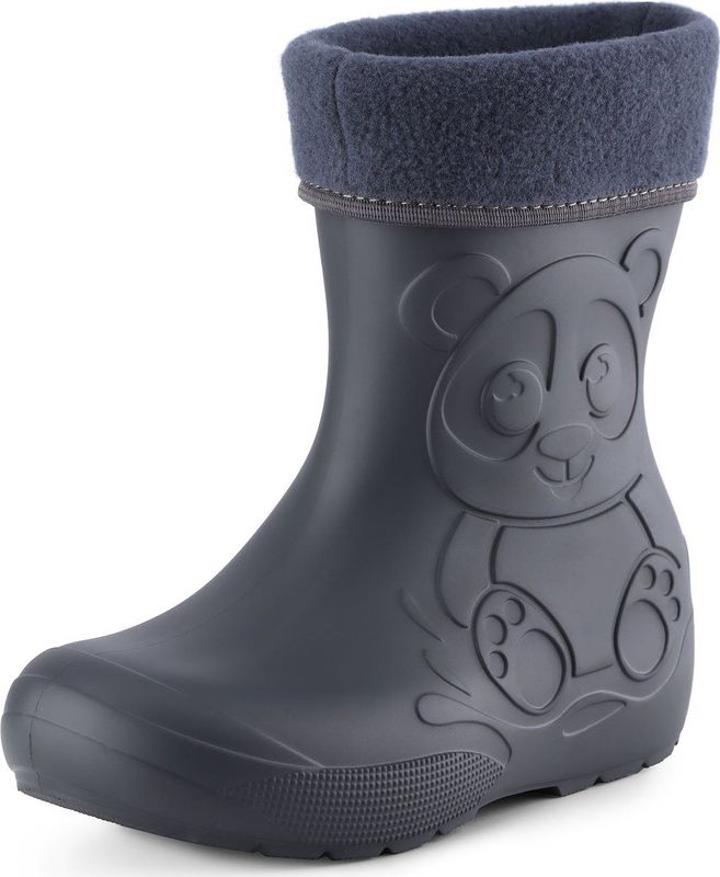 Ladeheid Kinder Regenlaarzen - Thermo Rubberlaarzen Vederlicht - EVA - LA-CA-PandaWinter - Carbone