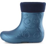 Ladeheid - LA-CA-PandaWinter - Kinder Regenlaarzen - Metallic Blauw - Thermo Rubberlaarzen Vederlicht