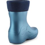 Ladeheid - LA-CA-PandaWinter - Kinder Regenlaarzen - Metallic Blauw - Thermo Rubberlaarzen Vederlicht