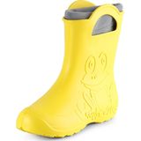 Ladeheid - LA-CA-FrogWoWinter - Dames Regenlaarzen - Geel - Rubber - Wasbare Binnenschoen