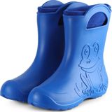 Ladeheid - LA-CA-12 - Regenlaarzen - Blauw - 100% Waterdicht - Kikkermotief