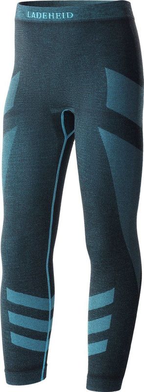 Ladeheid - LAGI008 - Thermobroek - Zwart/Turkoois - Microvezel, OEKO-TEX Standard 100