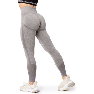 Bellivalini - BLV-BLV50-254-LE - Dames Leggings - Donker Grijs Gemêleerd - Push Up - High Waist - Sportbroek - Lang