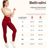 Bellivalini Sportleggings Dames High Waist Billen Push Up Gym Fitness BLV50-255 (Khaki, S)