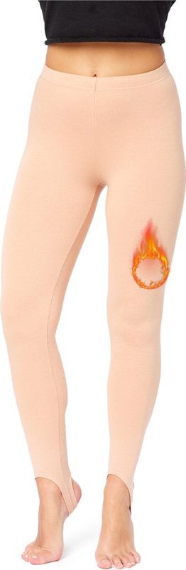 Bellivalini - Dames Thermische Legging - Sportbroek - Licht Perzik - Materiaal: Hoogwaardige Stoffen