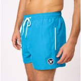 Heren - Zwemshort - Blauw - 100% Polyester - Elastische Tailleband