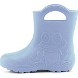 Ladeheid LA-CA-Frog Kinder Regenlaarzen - Rubber - Licht - EVA - Lichtblauw