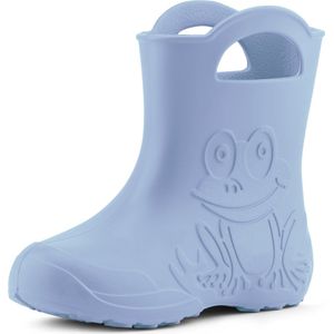 Ladeheid LA-CA-Frog Kinder Regenlaarzen - Rubber - Licht - EVA - Lichtblauw