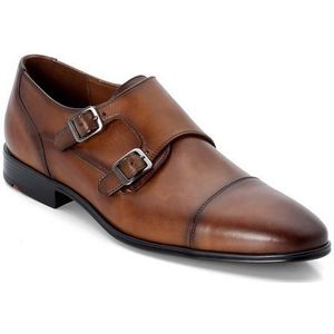 LLOYD Heren Slipper Milaan, Heren Zakelijke Schoenen, Losse Inlegging, Normale Wijde, cognac, 45 EU