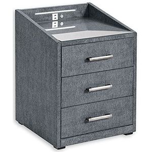 Nachtkonsole  Moon ¦ grau ¦ Maße (cm): B: 47 H: 61 T: 46.0 Kommoden & Sideboards > Nachttische - Sconto