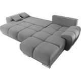 ED EXCITING DESIGN Ecksofa Anton L-Form, mit Bettfunktion, Bettkasten, Rücken- und Zierkissen, universell