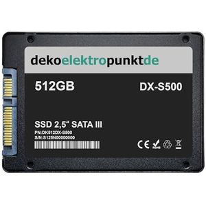 dekoelektropunktde 512GB SSD harde schijf geschikt voor Aspire V3-772G-747a8G1.12TMakk V7-482PG-54206G52tii, alternatieve vervanging