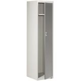 eurokraft basic Lockerkast Venlo, 1 compartiment, lichtgrijs / basaltgrijs, breedte 450 mm, basiselement