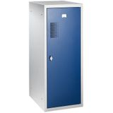 eurokraft basic Combinatie-locker Amsterdam, afzonderlijke module, lichtgrijs / gentiaanblauw, breedte 400 mm, draaigrendel