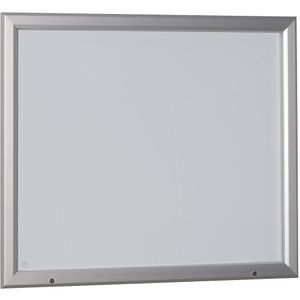Vitrinekast, aluminium frame, voor binnen- en buitentoepassing, met horizontale draaideur EUROKRAFTpro