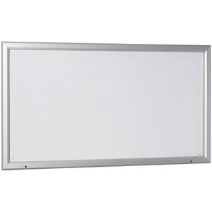 eurokraft pro Vitrinekast, aluminium frame, voor binnen- en buitentoepassing, met horizontale draaideur, uitwendige b x h = 1905 x 1067 mm, capaciteit 24 A4-vellen