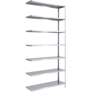 eurokraft pro Schroefstelling, lichte constructie, verzinkt, stellinghoogte 3000 mm, legbordbreedte 1300 mm, diepte 500 mm, aanbouwstelling