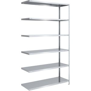 eurokraft pro Schroefstelling, lichte constructie, verzinkt, stellinghoogte 2500 mm, legbordbreedte 1300 mm, diepte 600 mm, aanbouwstelling