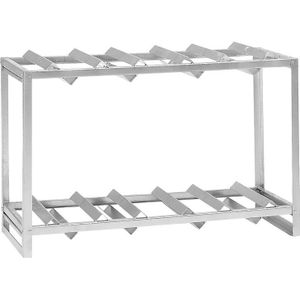 eurokraft pro Vatenstelling, voor 2 vaten à 200 l of 3 vaten à 60 l, h x b x d = 850 x 1350 x 500 mm