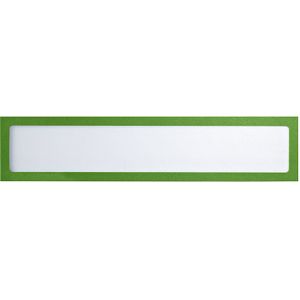 eurokraft basic Magnetische infohoes, voor titels, A4 liggend / A3 staand, 312 x 60 mm, frame groen, VE = 10 stuks