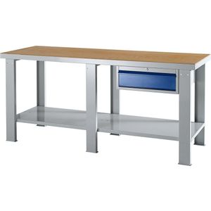 eurokraft basic Werktafel voor zware lasten, met werkblad van multiplex, b x d = 2000 x 700 mm