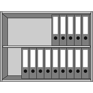 STATUS - Opzetkast, 1 legbord, kast open EUROKRAFTpro