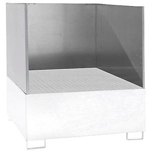 eurokraft pro Spatscherm, 3-zijdig, voor opvangbak l x b = 1460 x 1460 mm, 3-zijdig