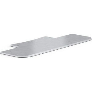 eurokraft pro Steekwagen, steekplaat, b x d = 450 x 160 mm, elektrolytisch verzinkt
