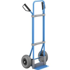 eurokraft pro Steekwagen, blauw, b x d van de steekplaat = 280 x 140 mm, blauw, PU-banden, vanaf 5 stuks
